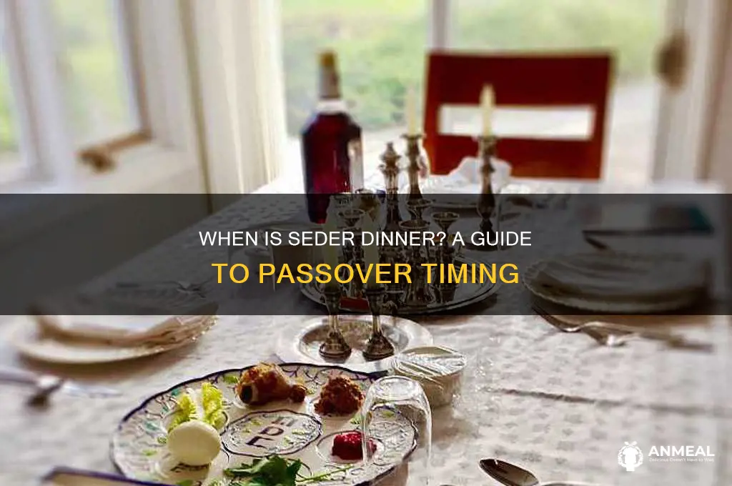 when is seder dinner