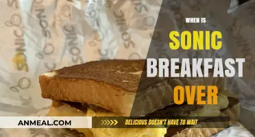 Sonic Breakfast Hours: When Does the Morning Menu End?