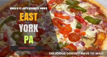 St. Joe's Spaghetti Dinner in East York, PA: Date and Details