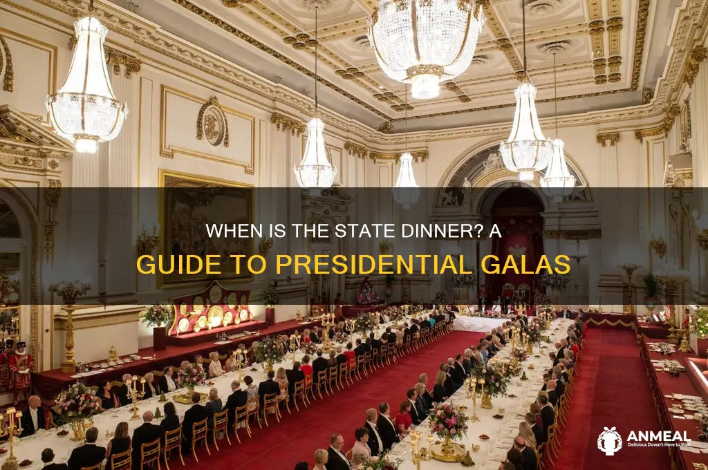 when is state dinner