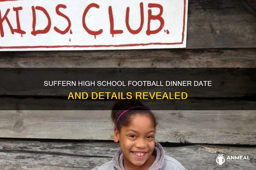 when is suffern high school football dinner