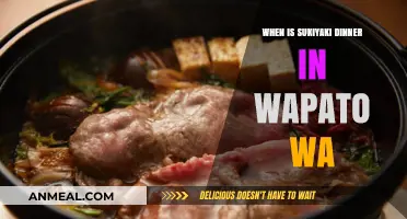 Wapato WA Sukiyaki Dinner: Date, Time, and Event Details