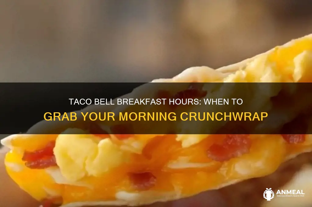 when is taco bell breakfast open