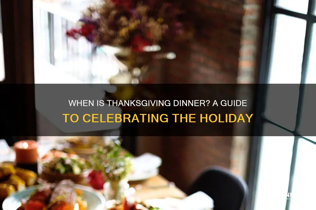 when is thanks giving dinner