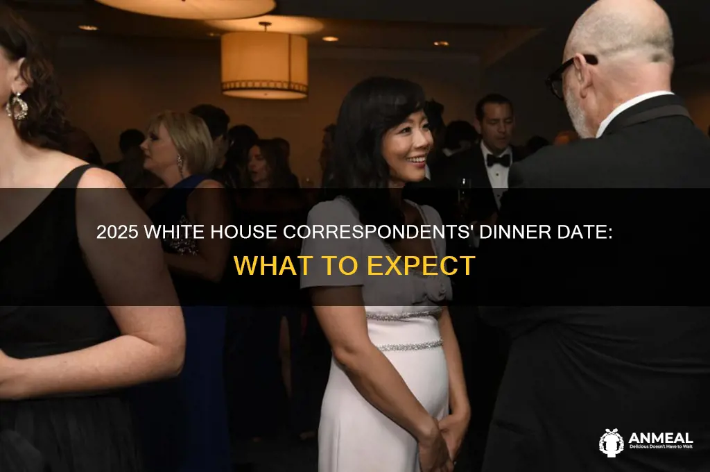 when is the 2025 white house correspondence dinner