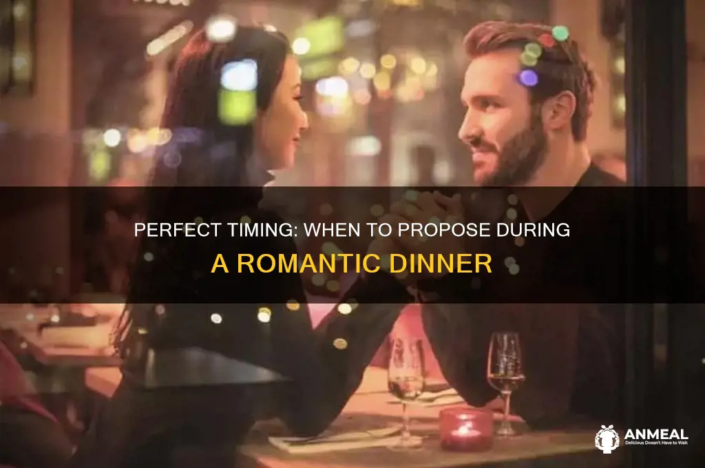when is the best time to propose at dinner