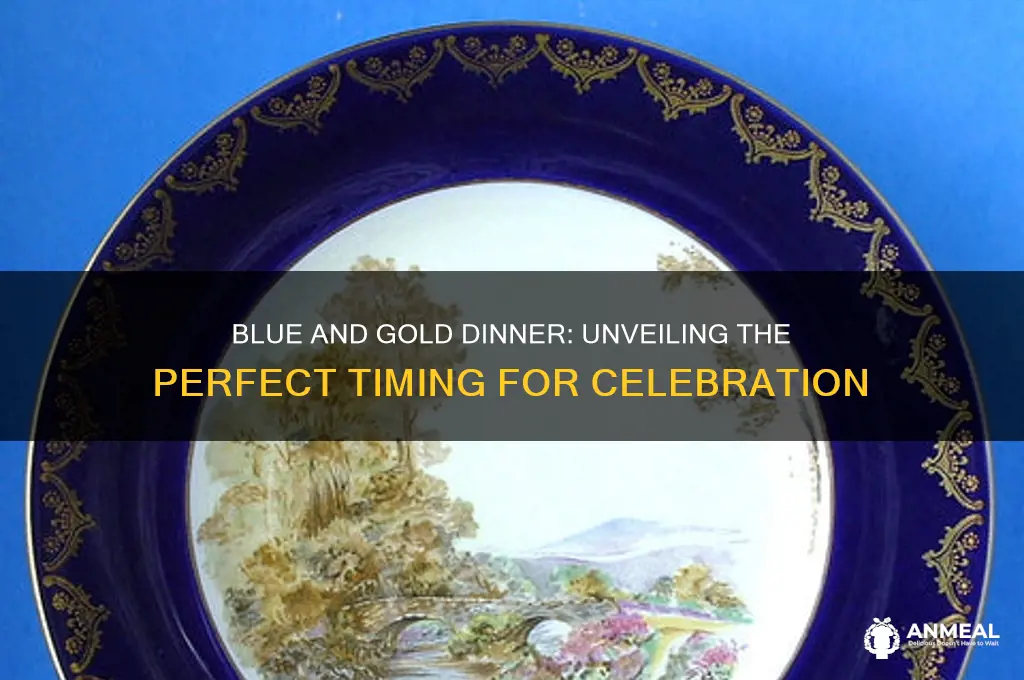 when is the blue and gold dinner