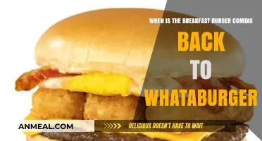 Whataburger Breakfast Burger Return: Anticipated Comeback Date Revealed