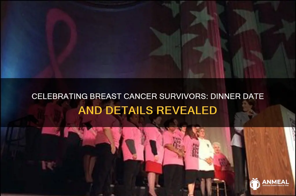 when is the breast cancer dinner for survivors