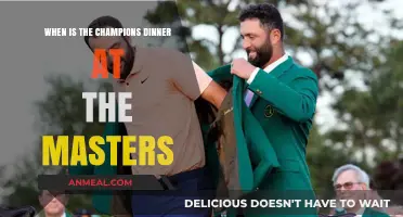 When is the Masters Champions Dinner? A Tradition Explained