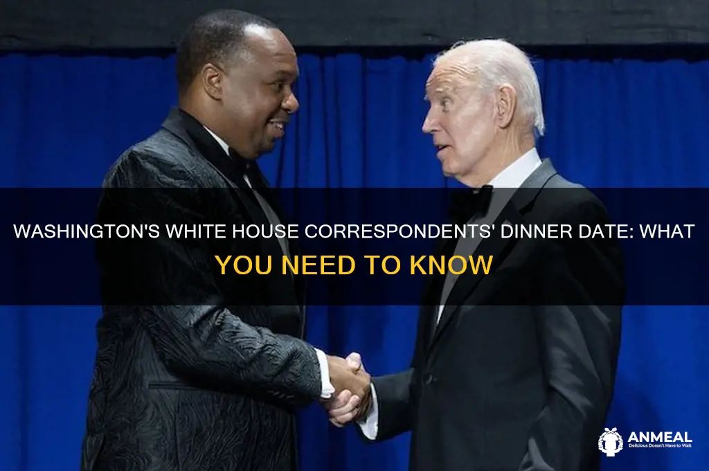 when is the correspondents dinner in washington