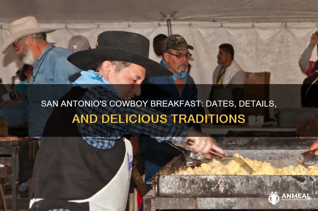 when is the cowboy breakfast in san antonio