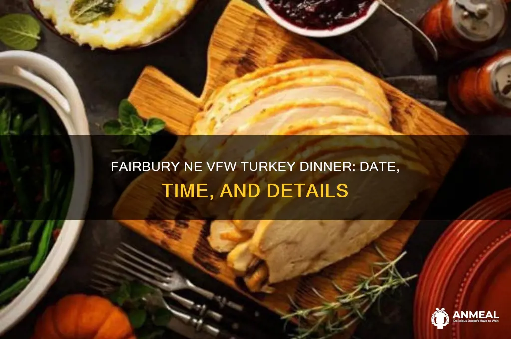 when is the fairbury ne vfw turkey dinner