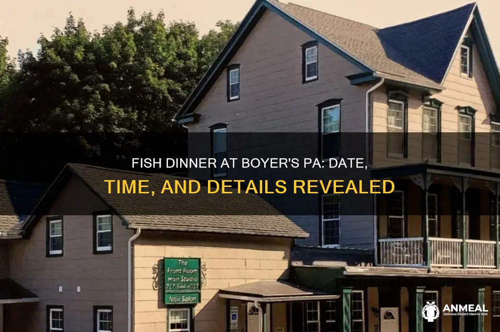 when is the fish dinner at boyers pa