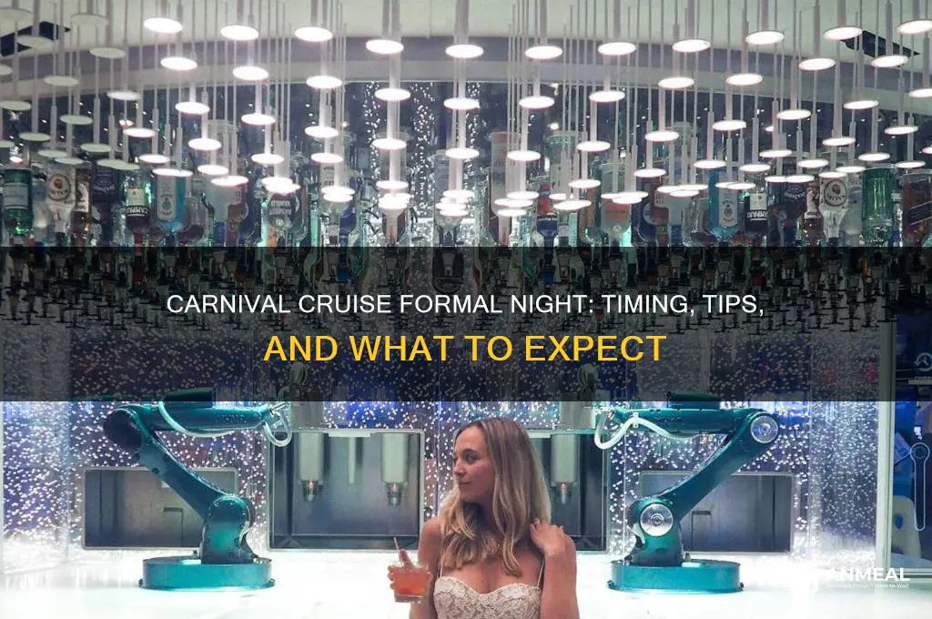 when is the formal dinner on a carnival cruise