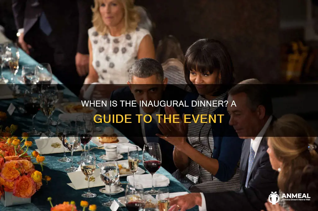 when is the inaugural dinner
