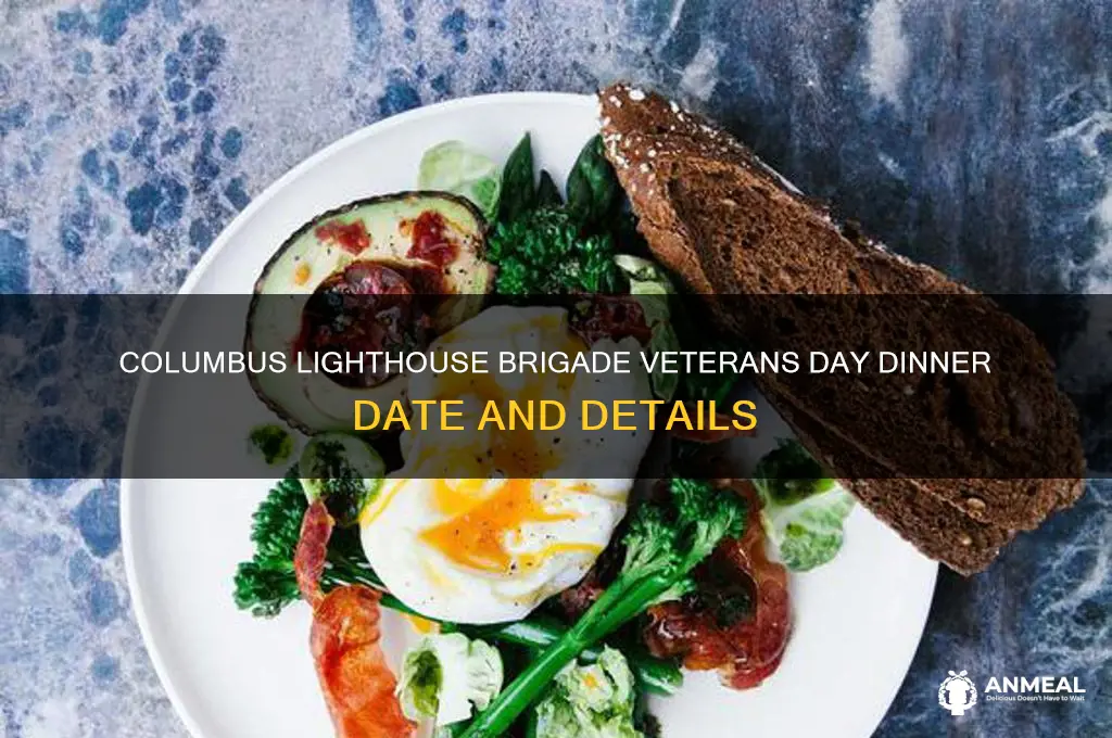 when is the lighthouse brigade veterans day dinner columbus