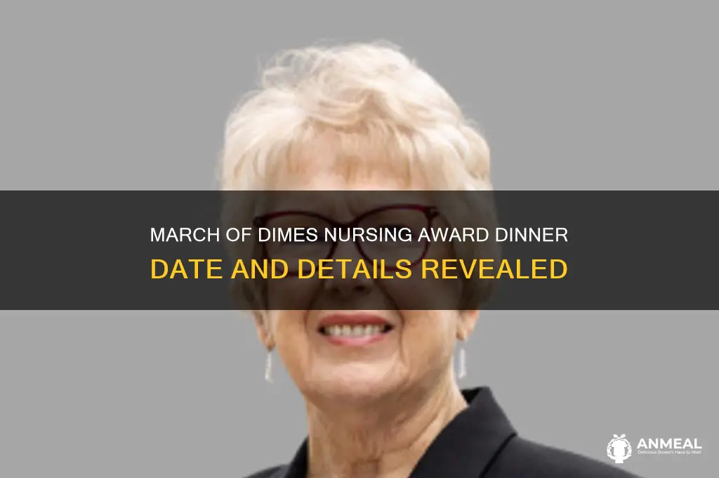 when is the march of dimes nursing award dinner