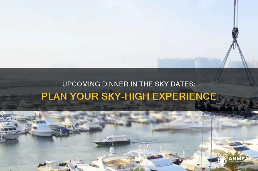 when is the next dinner in the sky