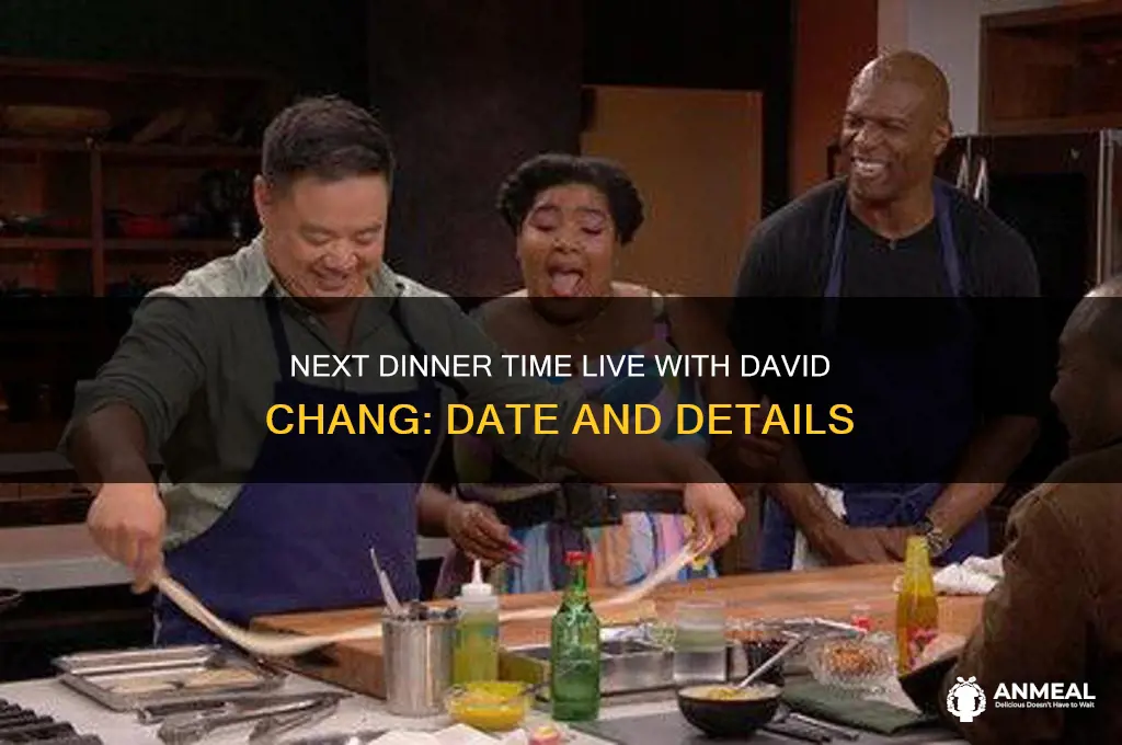 when is the next dinner time live with david chang