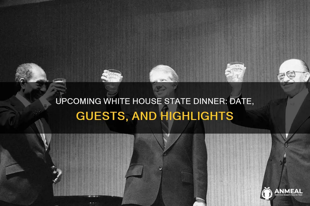 when is the next state dinner at the white house