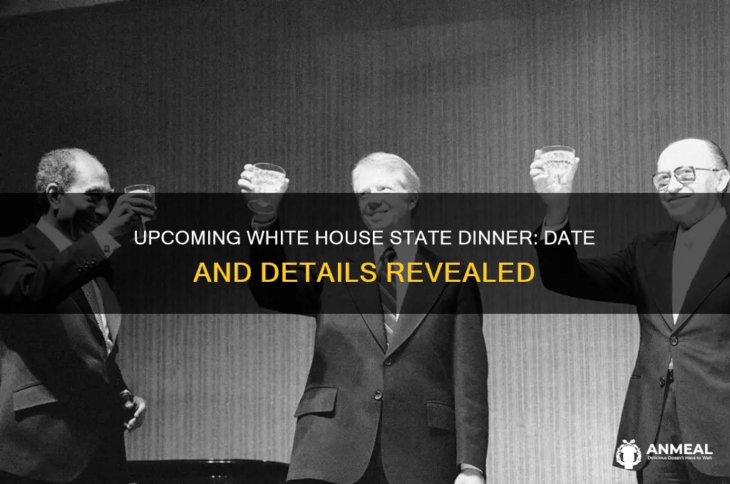 when is the next state dinner at the whtie hosue