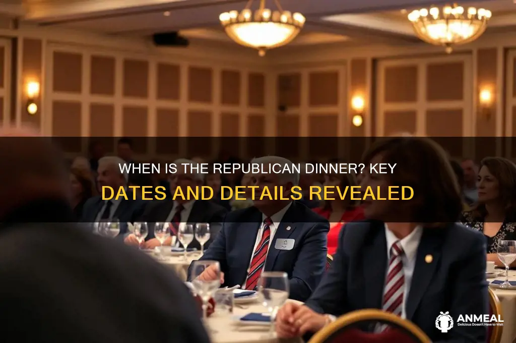 when is the republican dinner