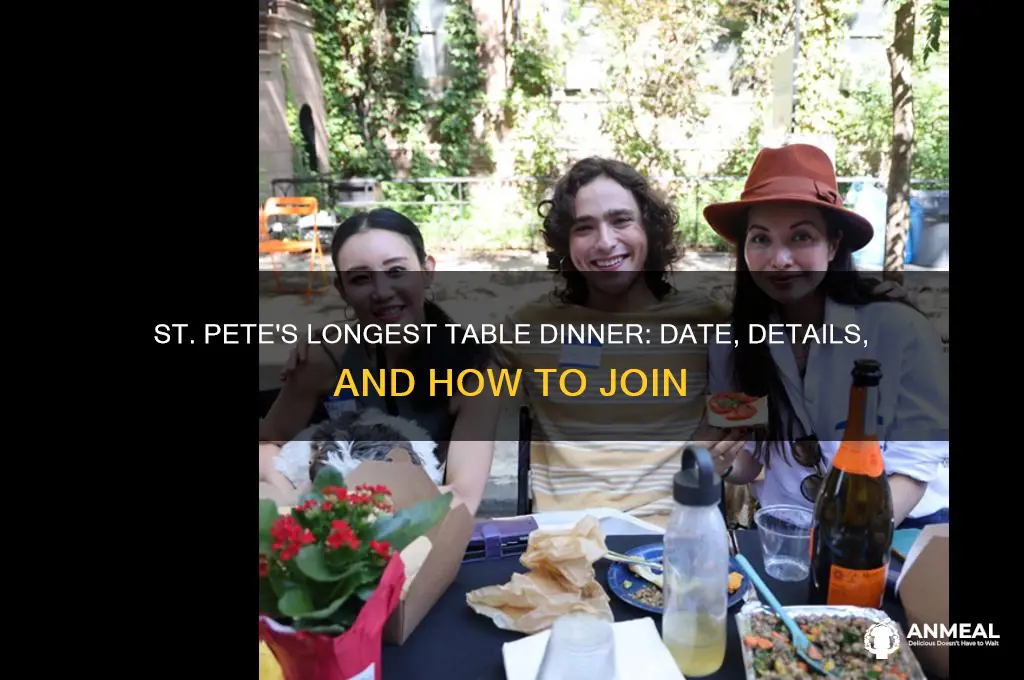 when is the st pete longest table dinner