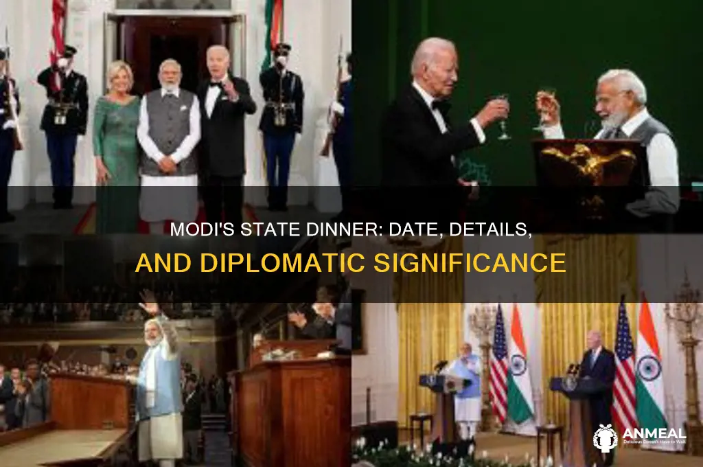 when is the state dinner for modi
