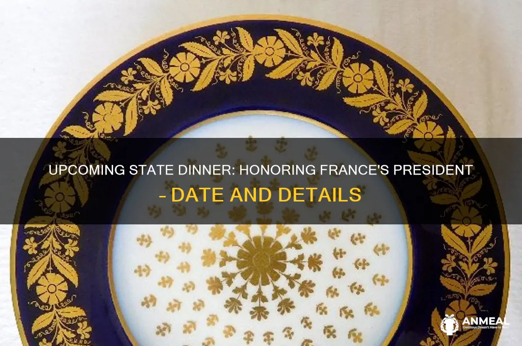 when is the state dinner for the french president