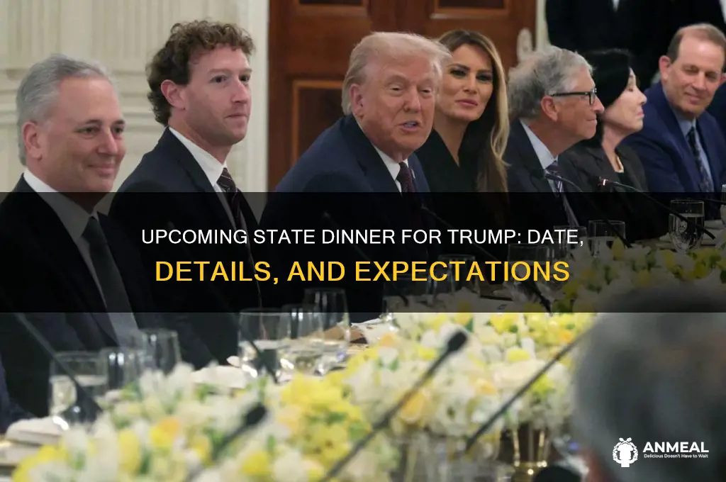 when is the state dinner for trump