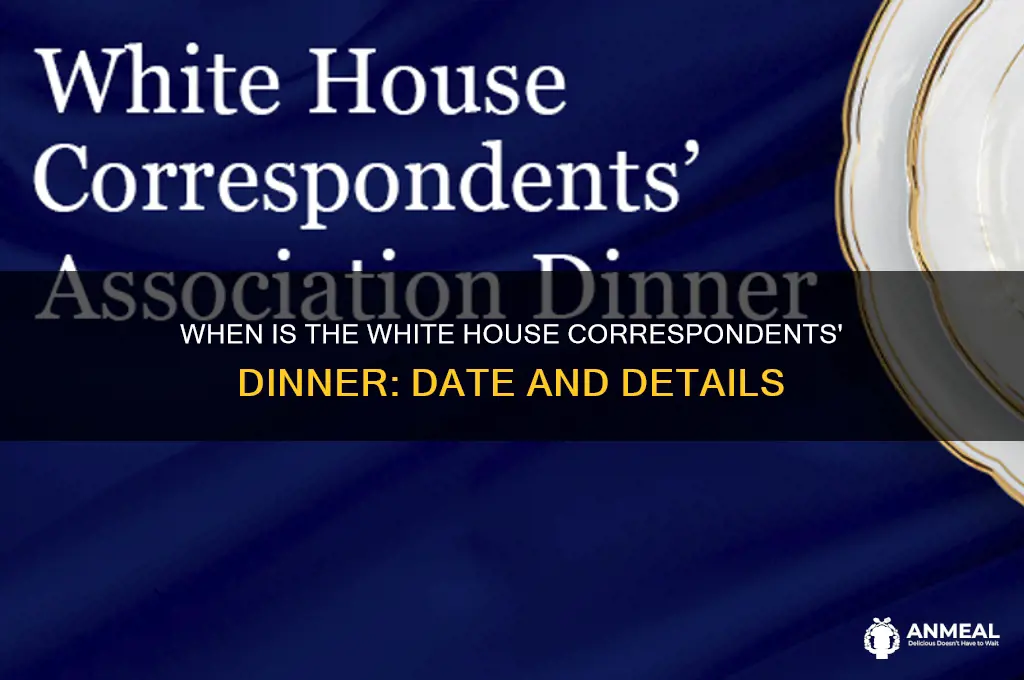 when is the wh correspondents dinner