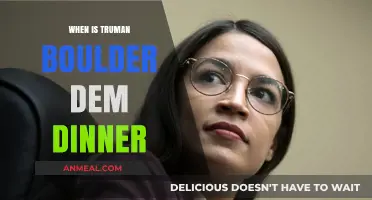 Truman Boulder Dem Dinner Date: When and Where to Attend