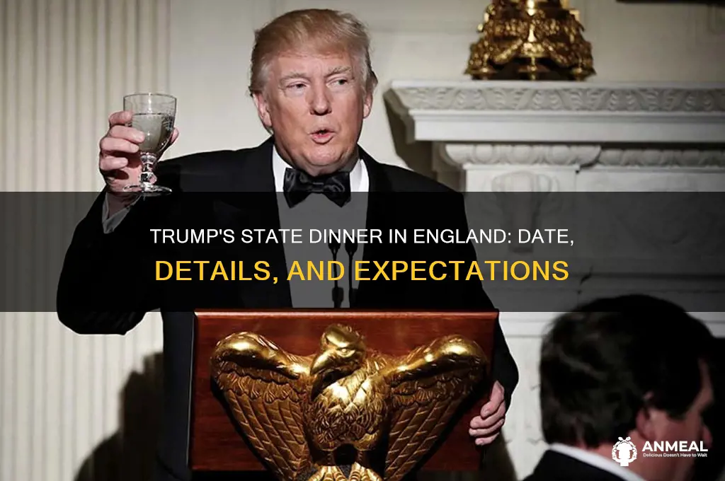when is trumps state dinner in england