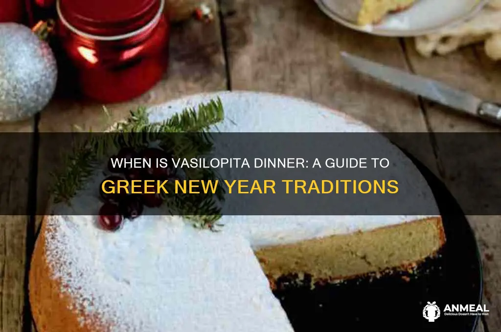 when is vasilopita dinner