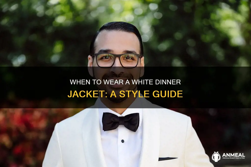 when is white dinner jacket appropriate