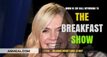 Zoe Ball's Breakfast Show Comeback: Dates and Details Revealed