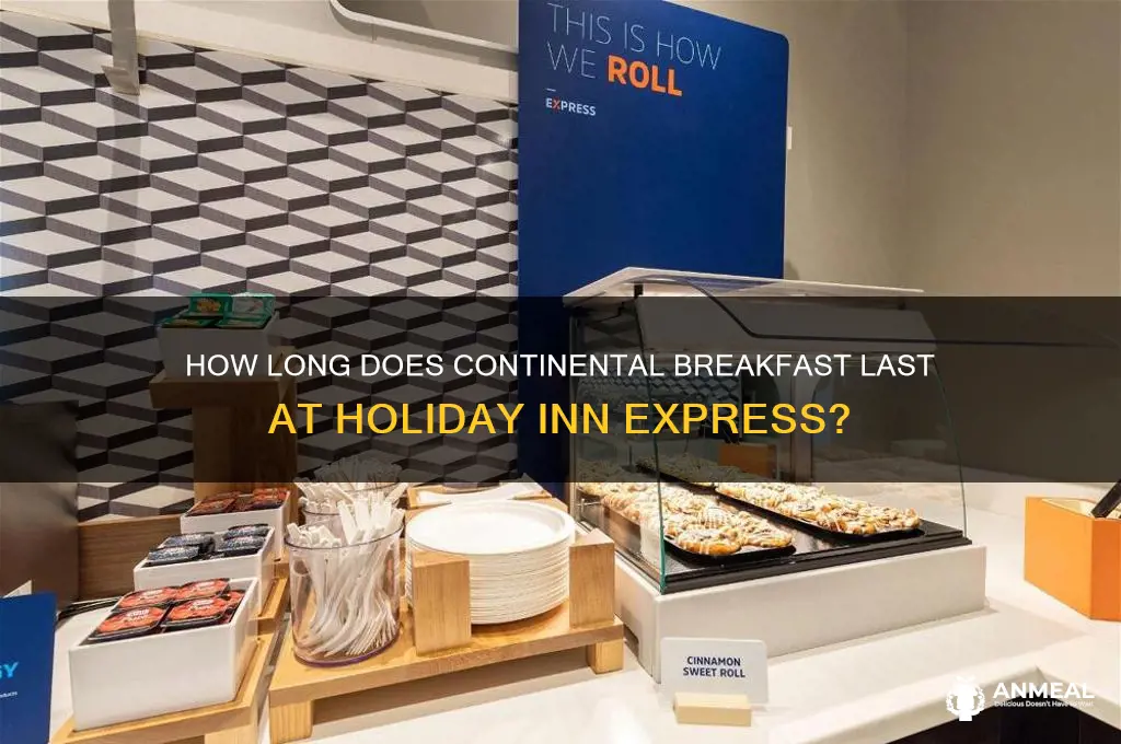when long does continental breakfast last at holiday inn express
