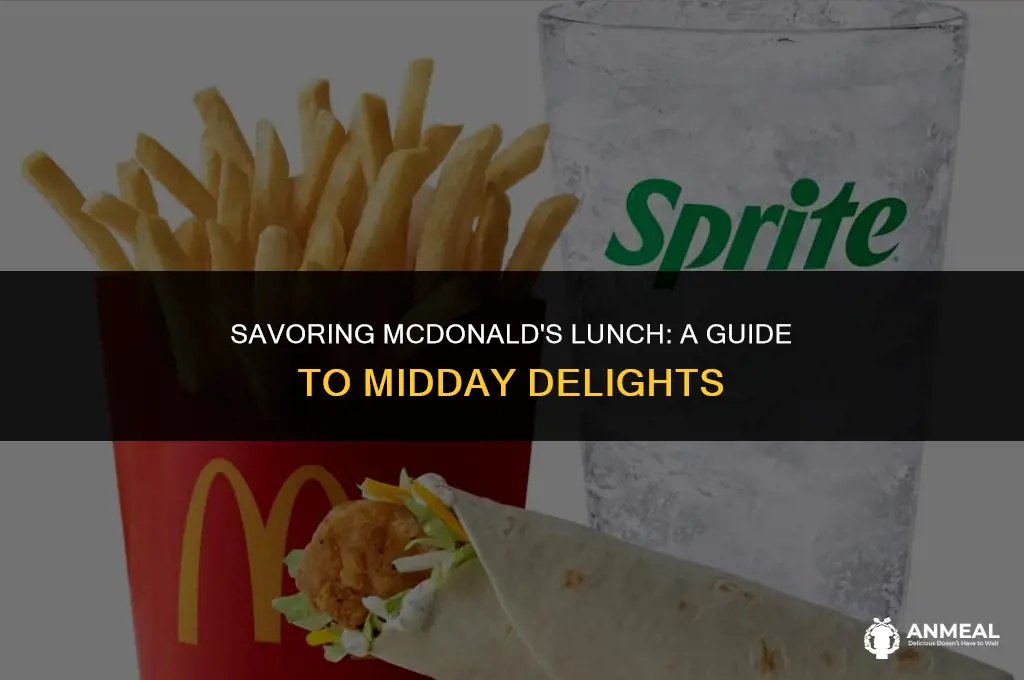 when mcdonalds lunch
