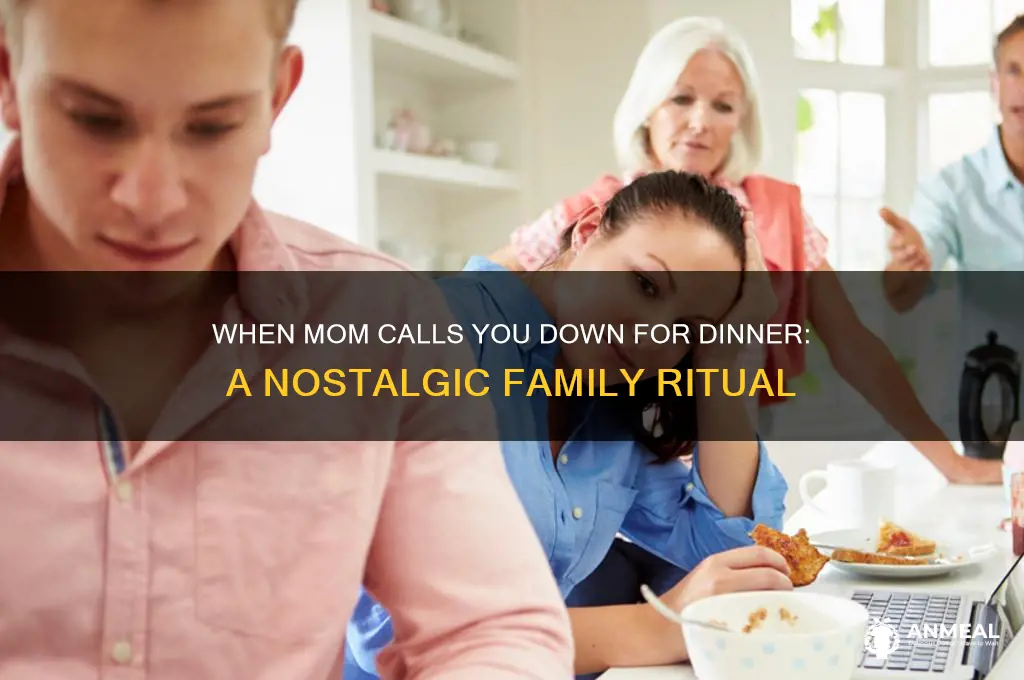 when mom calls you down for dinner