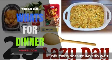 When She Asks 'What’s for Dinner?': Quick, Easy, and Delicious Ideas