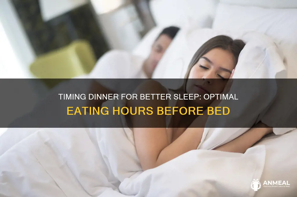 when should dinner be before bed