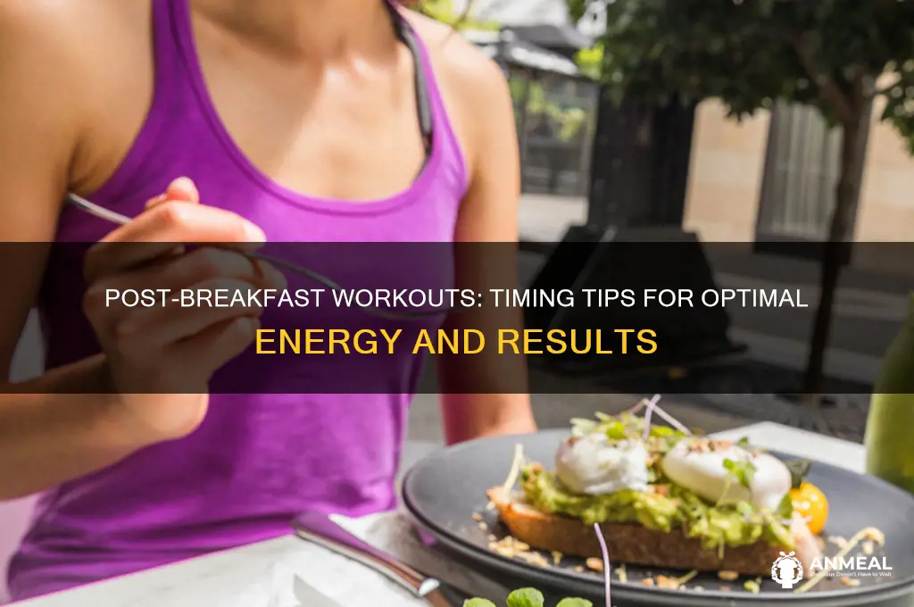 when should i workout after breakfast