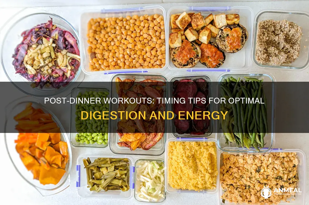 when should i workout after dinner