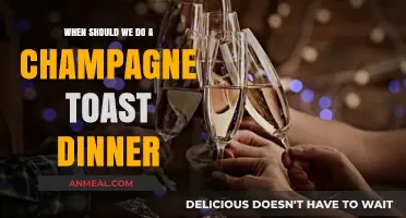Perfect Timing for a Champagne Toast at Your Dinner Celebration
