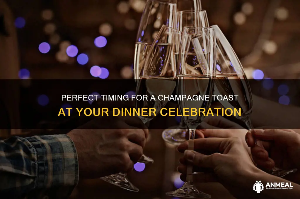 when should we do a champagne toast dinner