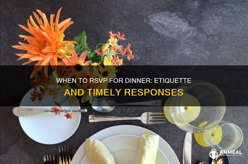 when should you rsvp by for dinner