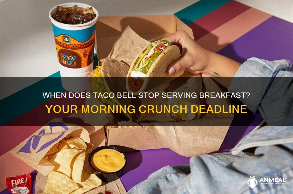 when taco bell stop breakfast
