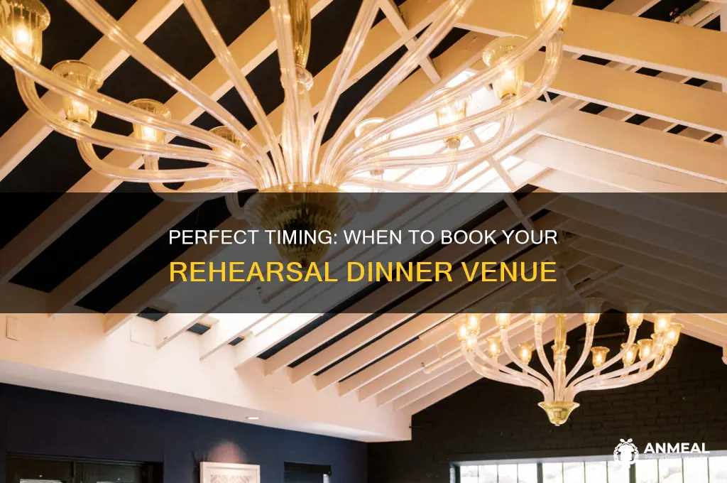 when to book rehersal dinner venue