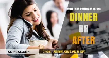 Homework Timing Tips: Before or After Dinner for Maximum Productivity?